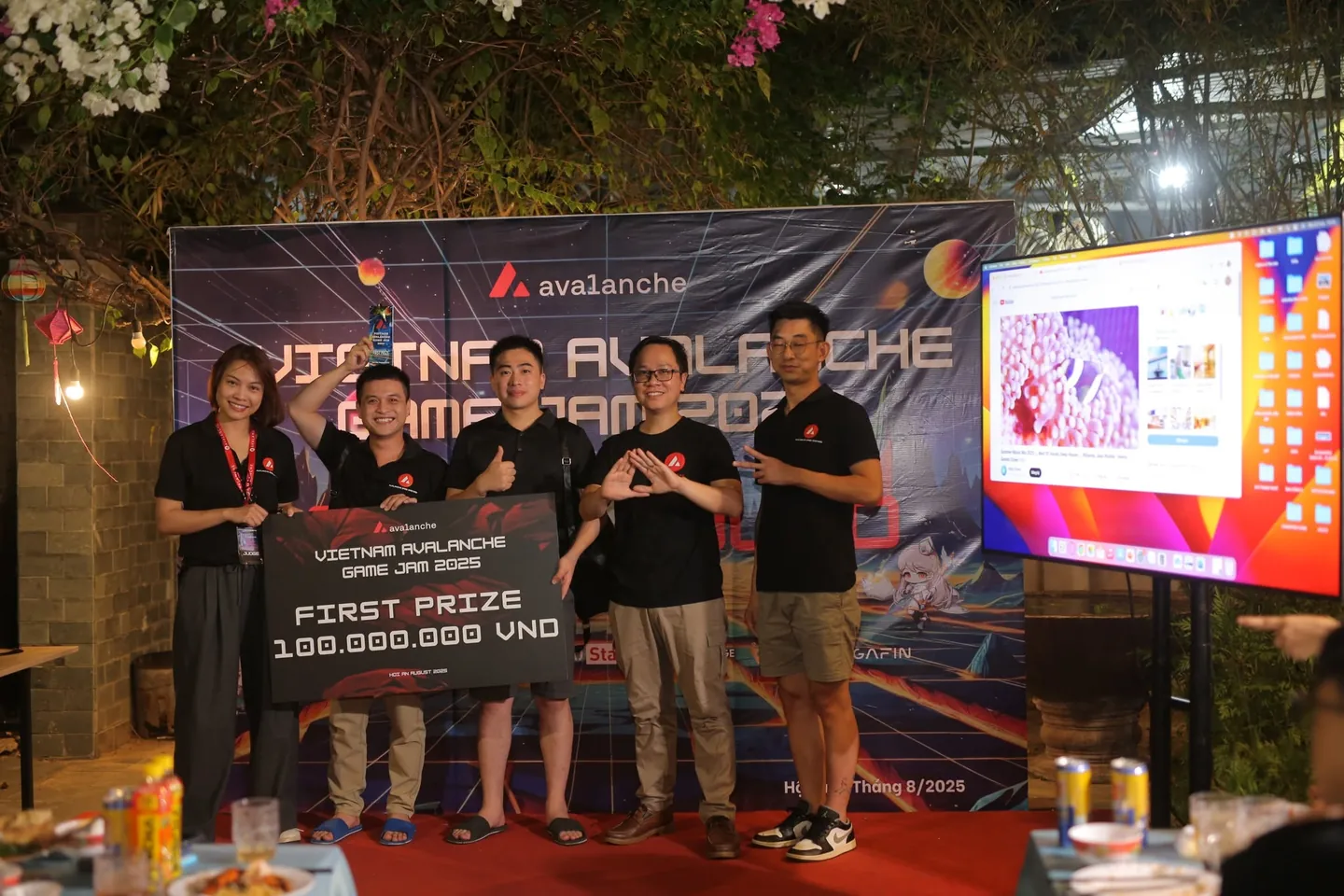 Đội ngũ nhận giải Nhất Vietnam Avalanche Game Jam 2025
