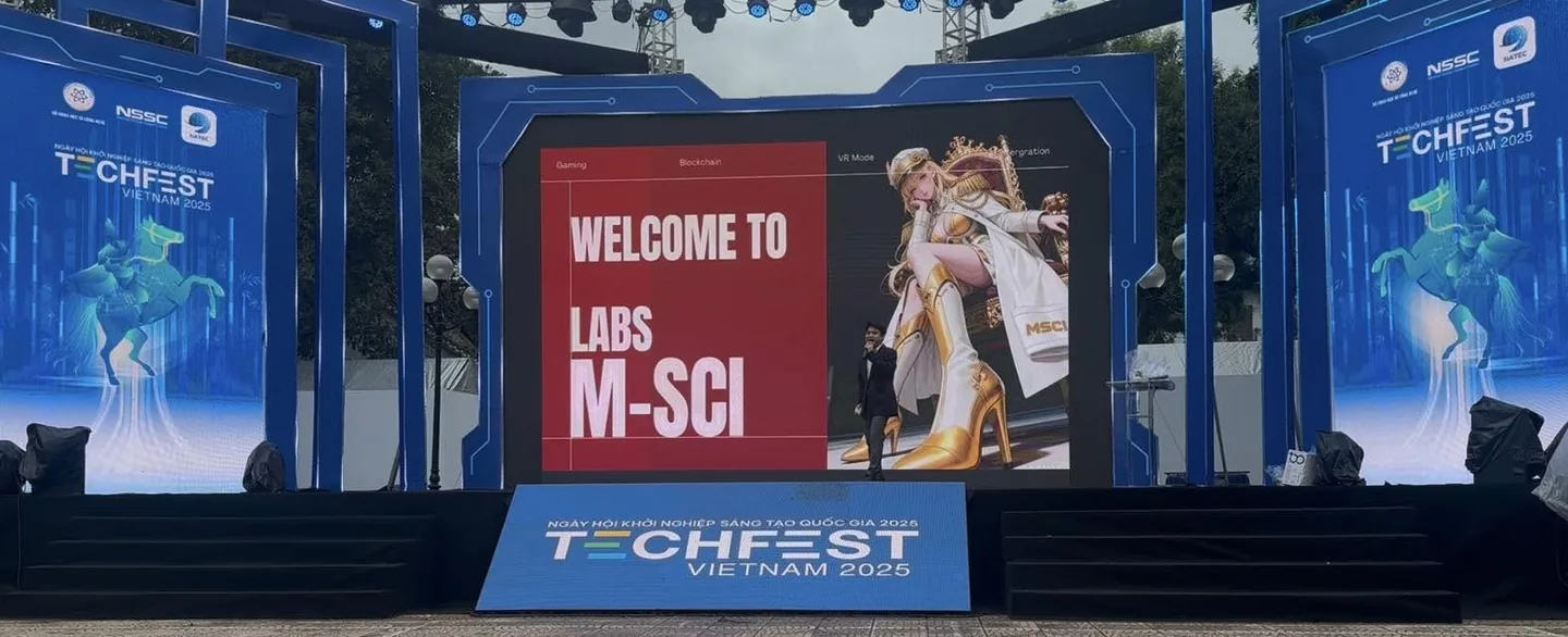 M-SCI pitching tại TECHFEST Việt Nam 2025